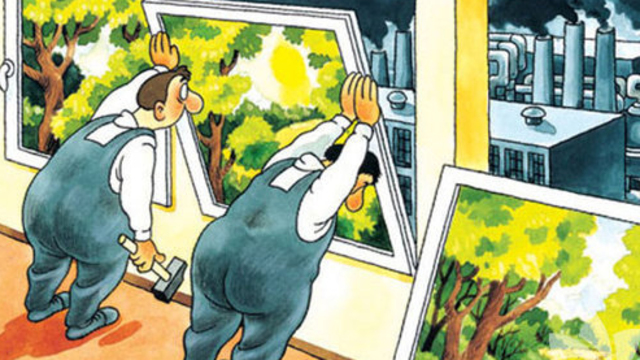 Çevre karikatürleri...