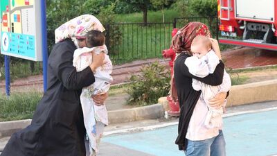 Hastanede yangın paniği