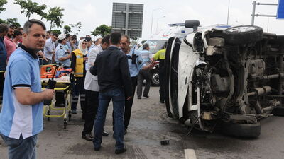 Trabzon'da zincirleme kaza!
