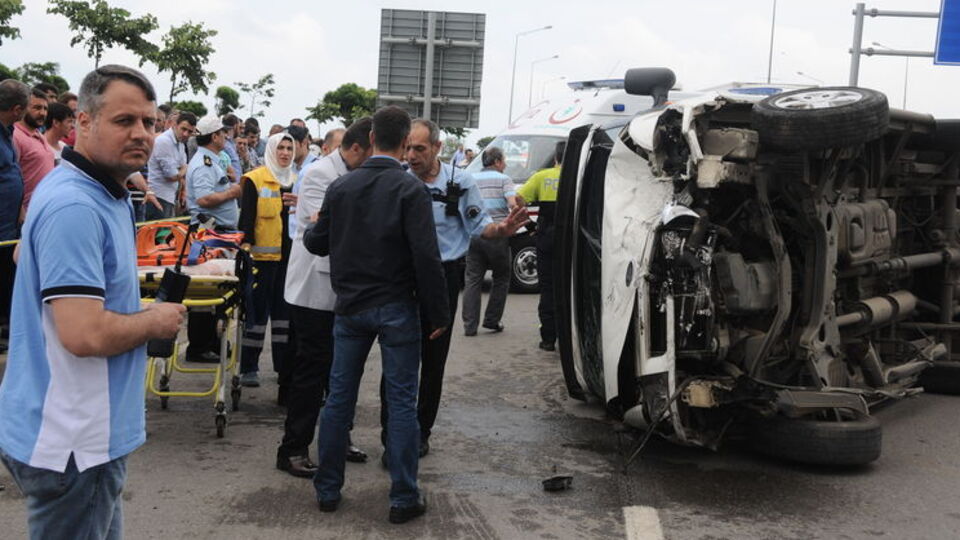 Trabzon'da zincirleme kaza!