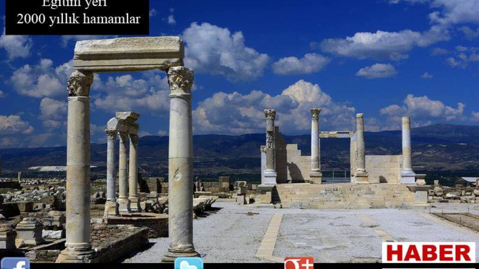 Denizli'de Laodikya Antik Kenti'ndeki tarihi eserler
