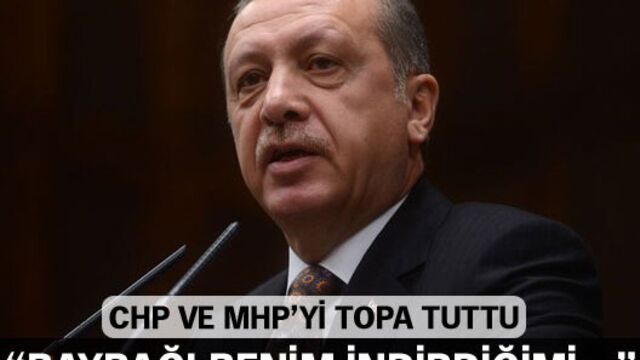 "Bayrağı benim indirdiğimi söylecek kadar alçalıyor"