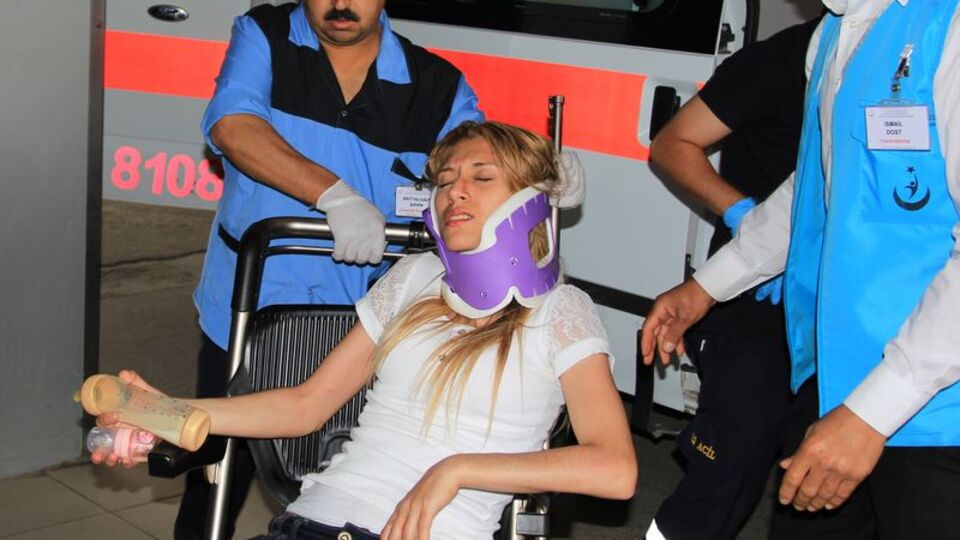 Öğretmenlerin aracı kaza yaptı!