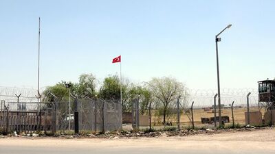 Bayrak direği 25 metre geriye alındı