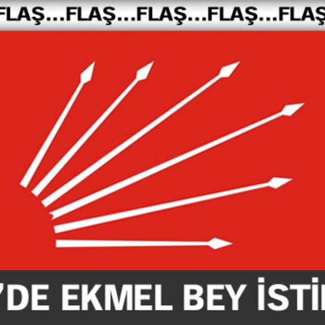 CHP'de Ekmeleddin İhsanoğlu istifası