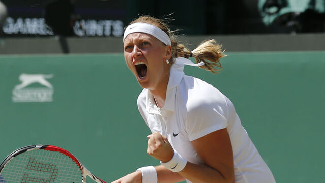 'Çek'lerin mücadelesinde kazanan Kvitova
