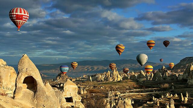 Kapodokya'ya turist akını!