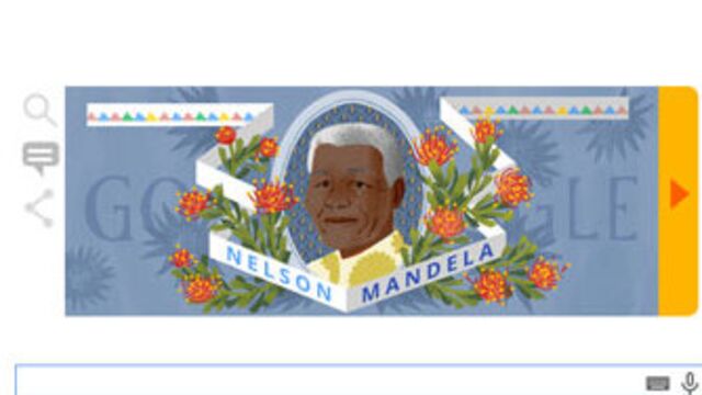 Nelson Mandela Doodle oldu
