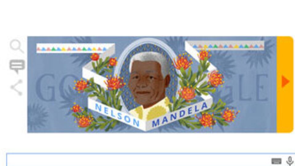 Nelson Mandela Doodle oldu
