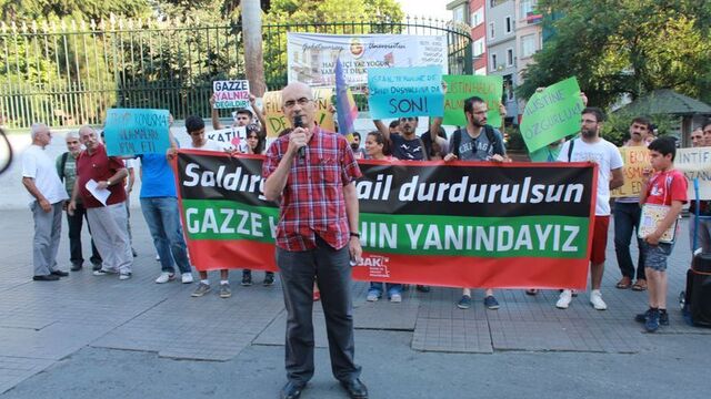 Taksim'de İsrail protestosu