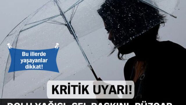 Kuvvetli yağış geliyor