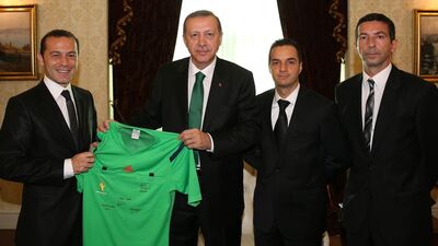 Erdoğan, Cüneyt Çakır'ı kabul etti