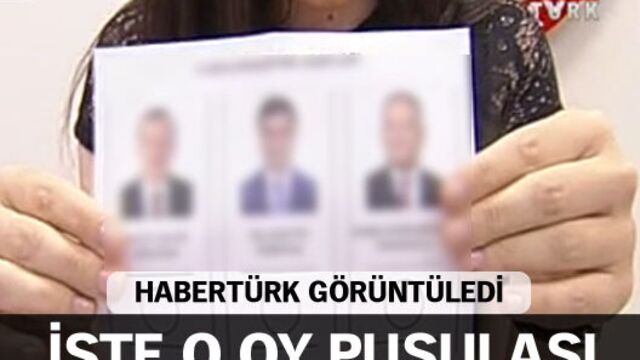 Cumhurbaşkanlığı seçiminde kullanılacak oy pusulası
