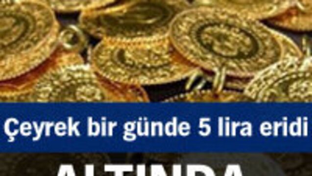 Altında şok düşüş!