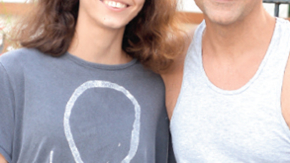 Baba-kız tatil keyfi