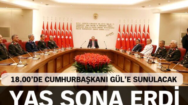 YAŞ sona erdi