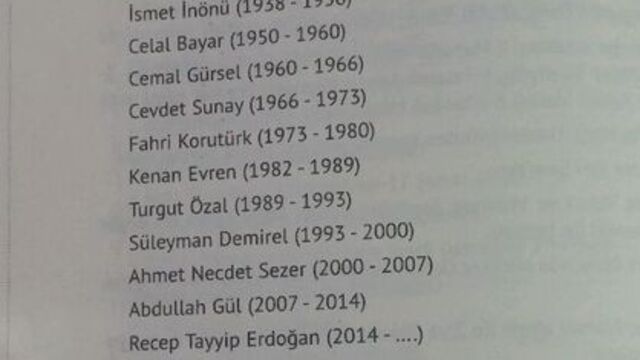 Recep Tayyip Erdoğan'ı, 12. Cumhurbaşkanı olarak yazdılar!
