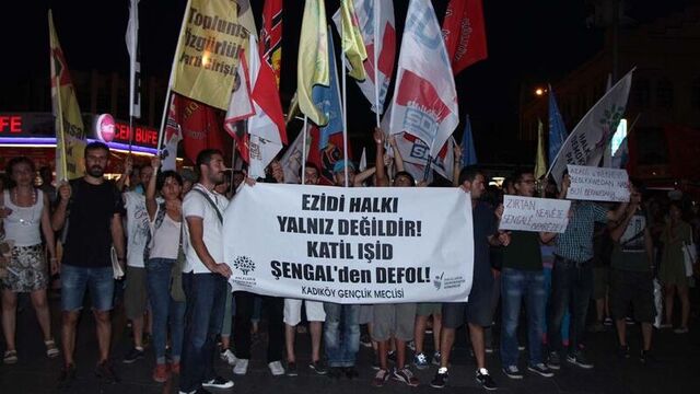 Kadıköy'de IŞİD protestosu