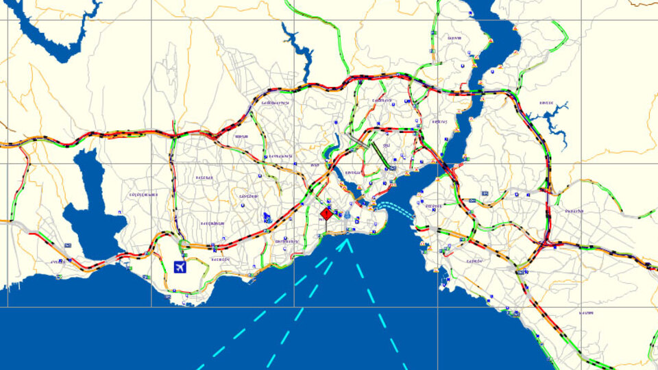 İstanbul'da trafik durdu!