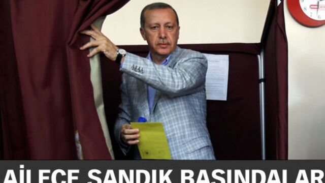 Cumhurbaşkanı adayı Erdoğan oyunu kullandı