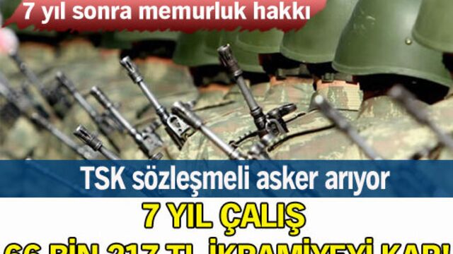 7 yıl çalış, 66 bin 217 TL ikramiyeyi kap!