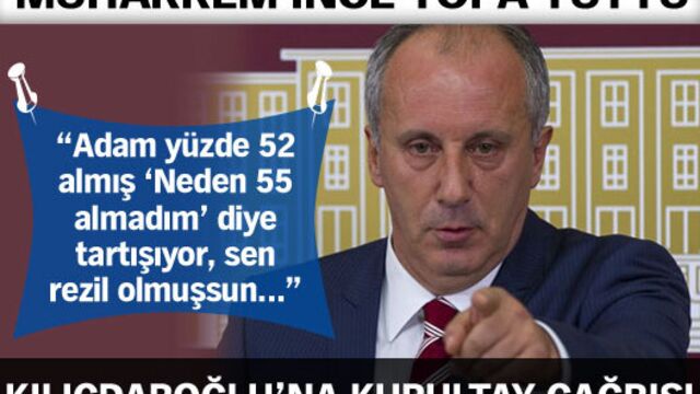 İnce'den Kılıçdaroğlu'na kurultay çağrısı