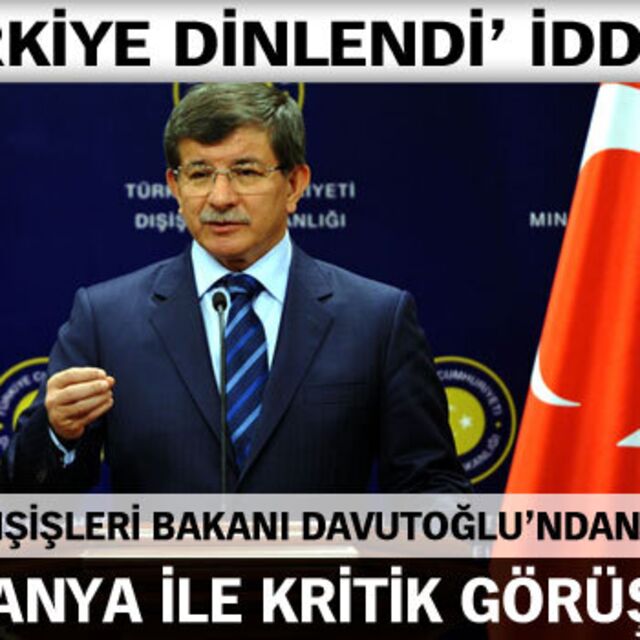 Davutoğlu'ndan Almanya ile kritik görüşme!