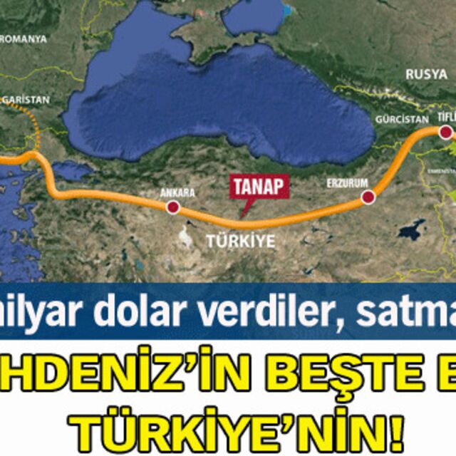 Şahdeniz'in beşte biri Türkiye'nin!
