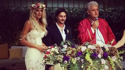 Şeyda Coşkun Alaçatı'da evlendi