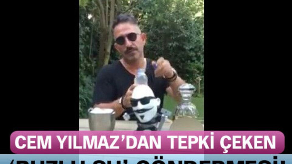 Cem Yılmaz'dan 'buzlu su' göndermesi