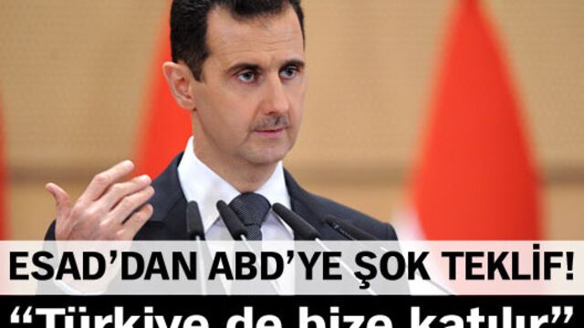 Esad'dan ABD'ye şok teklif!