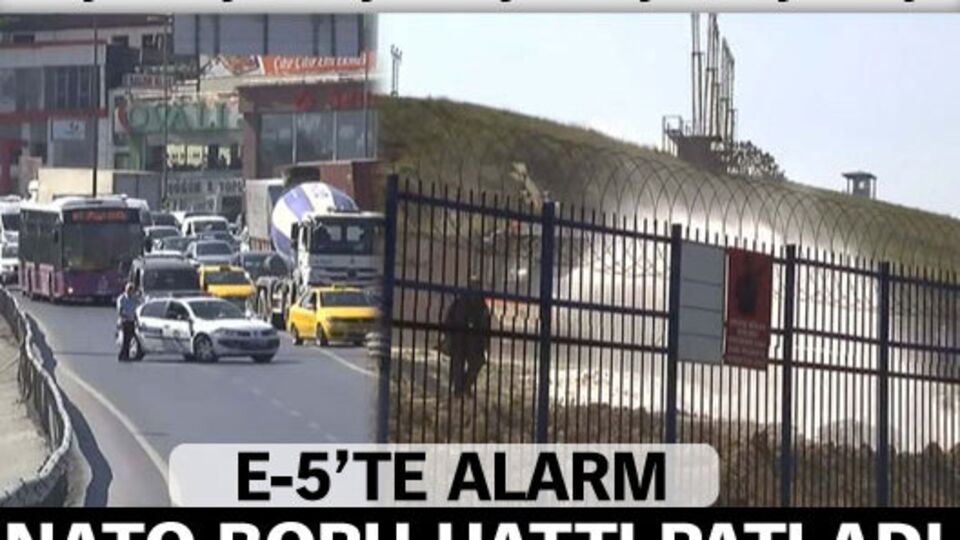 E-5'te uçak yakıtı alarmı