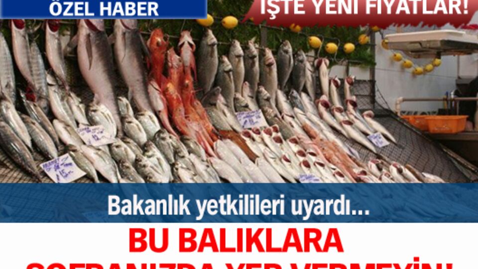 Bu balıklara sofranızda yer vermeyin!