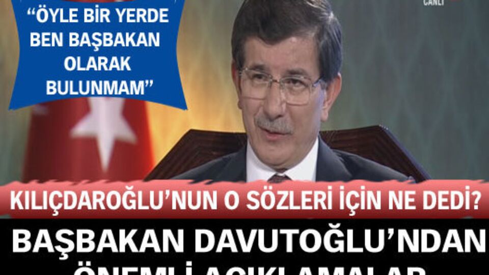 Başbakan Davutoğlu'ndan önemli açıklamalar