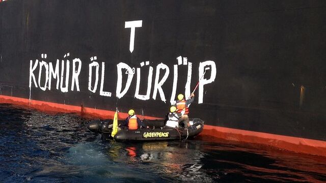 Greenpeace'den "Kömürü Durdur" eylemi