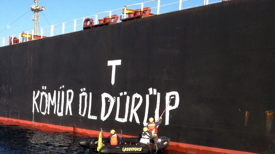 Greenpeace'den "Kömürü Durdur" eylemi