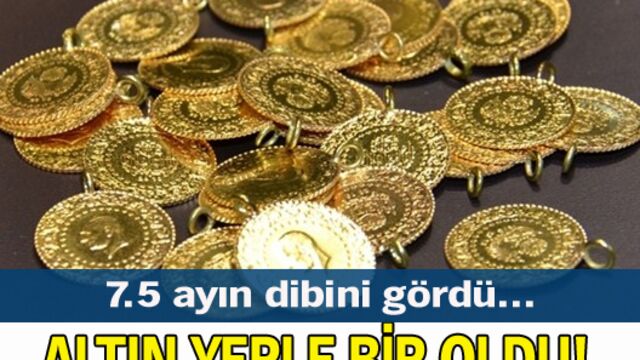 Altın yerle bir oldu!