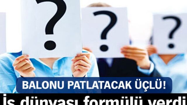 Balonu patlatacak üçlü
