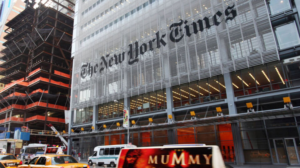 New York Times'tan inanılmaz hata!