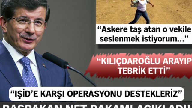Başbakan Davutoğlu net rakamı açıkladı