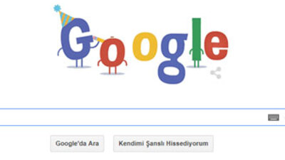 Google kendi doğum günü için Doodle hazırladı