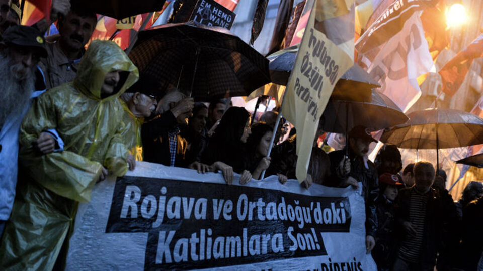 Beyoğlu'nda IŞİD protestosu