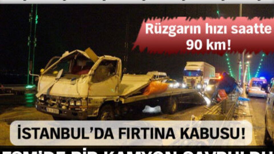 İstanbul'da fırtına kâbusu!