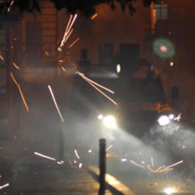 Okmeydanı'nda gergin gece