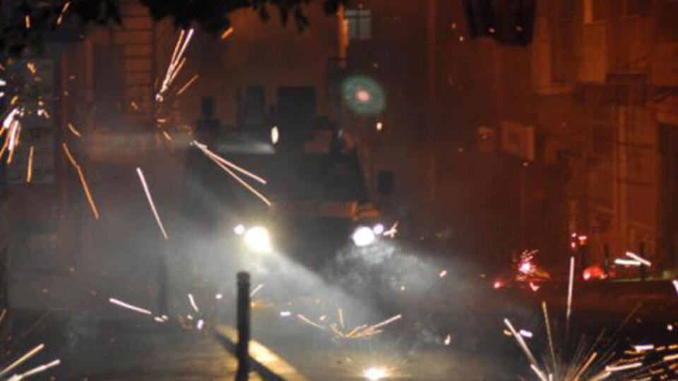 Okmeydanı'nda gergin gece