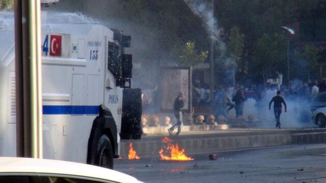 Olaylı IŞİD protestosu
