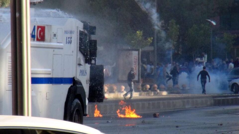 Olaylı IŞİD protestosu