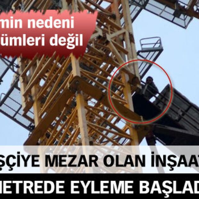 236 metre yükseklikte eylem!
