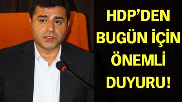 HDP, DBP ve DTK ortak açıklama yapacak