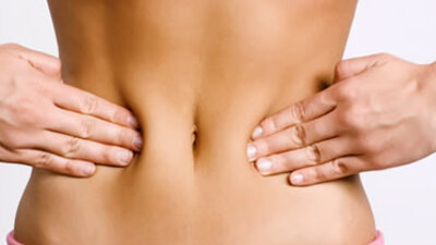 Göbek yağını buzla eritin